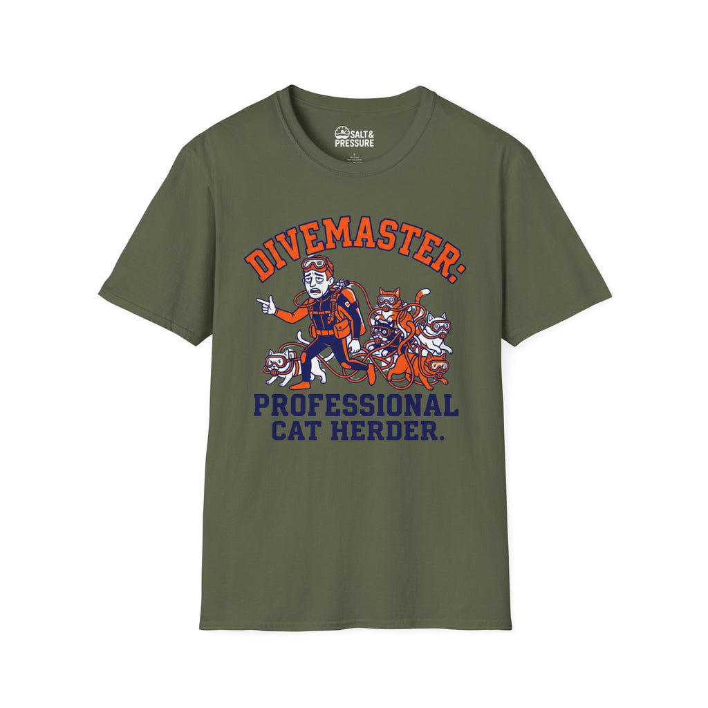 Divemaster: Professional Cat Herder T-Shirt