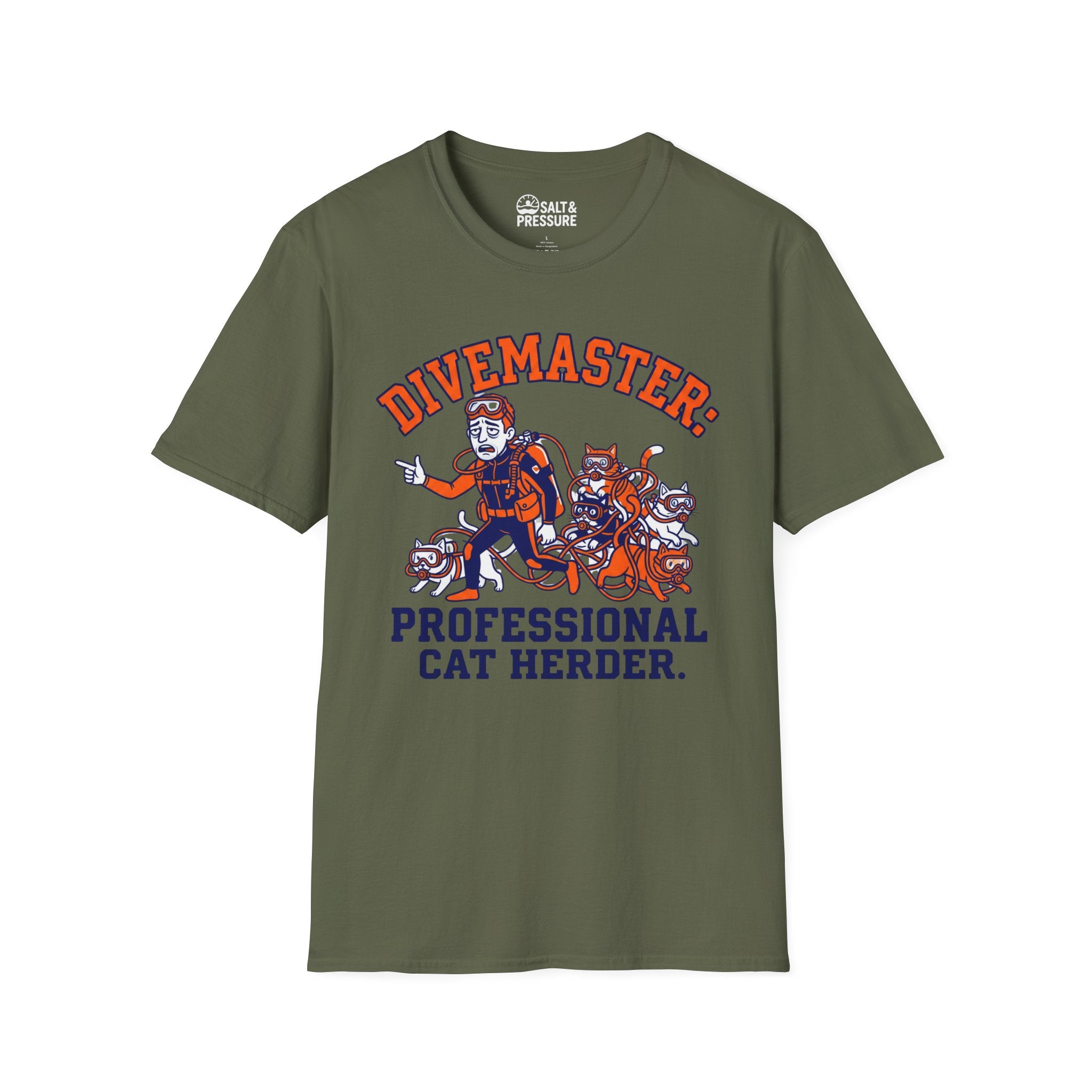 Divemaster: Professional Cat Herder T-Shirt