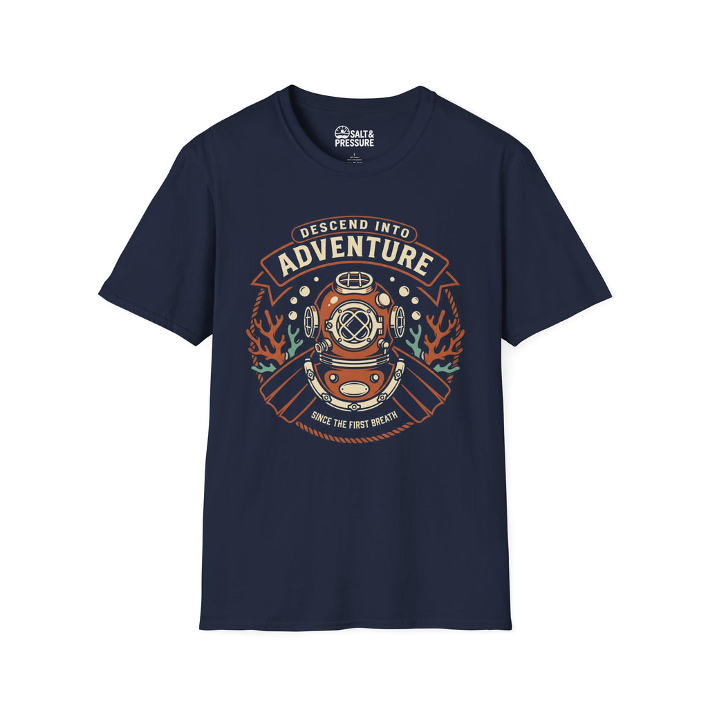Descend Into Adventure Unisex Softstyle T-Shirt
