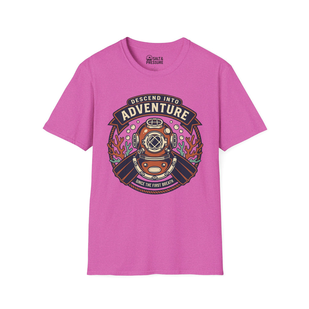Descend Into Adventure Unisex Softstyle T-Shirt