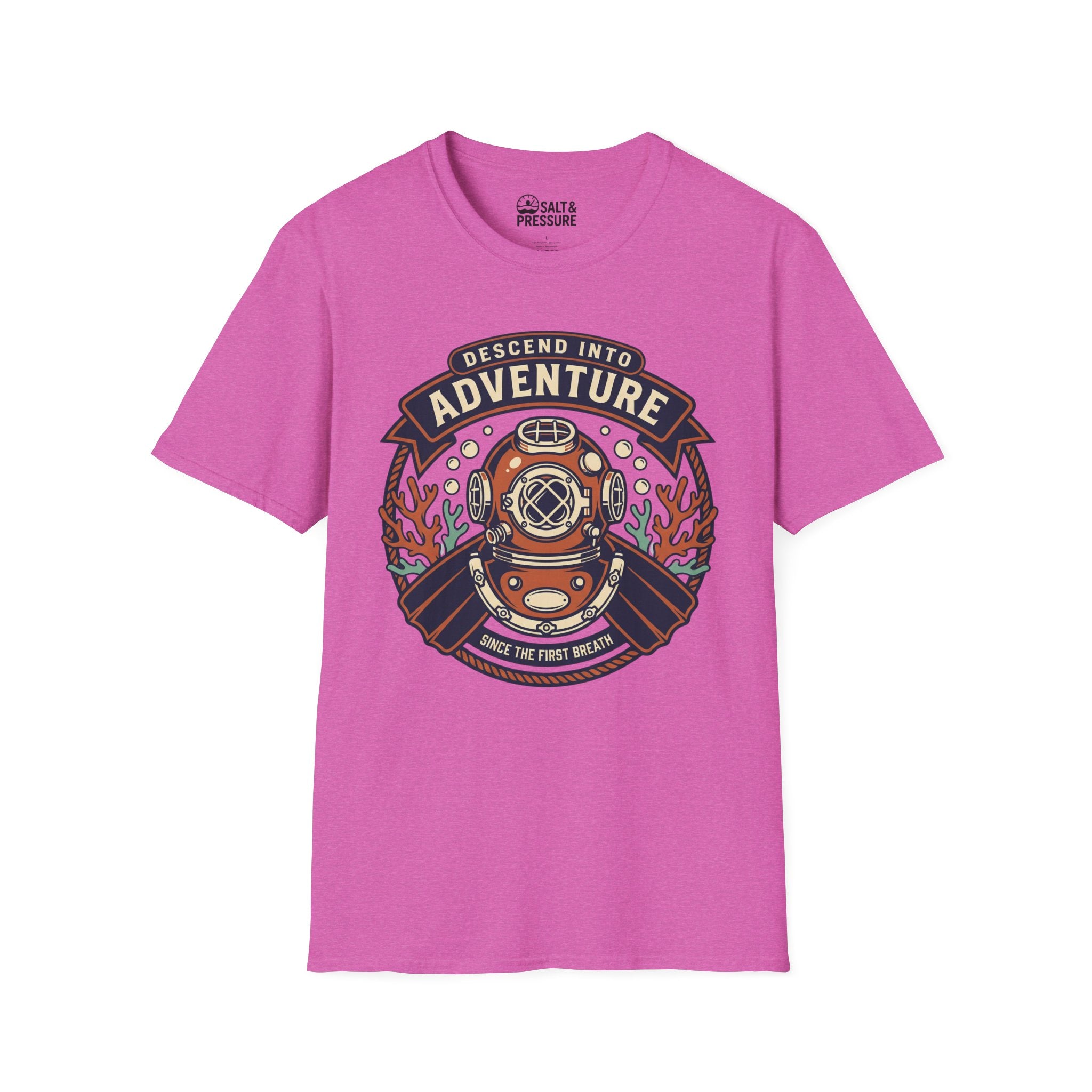 Descend Into Adventure Unisex Softstyle T-Shirt