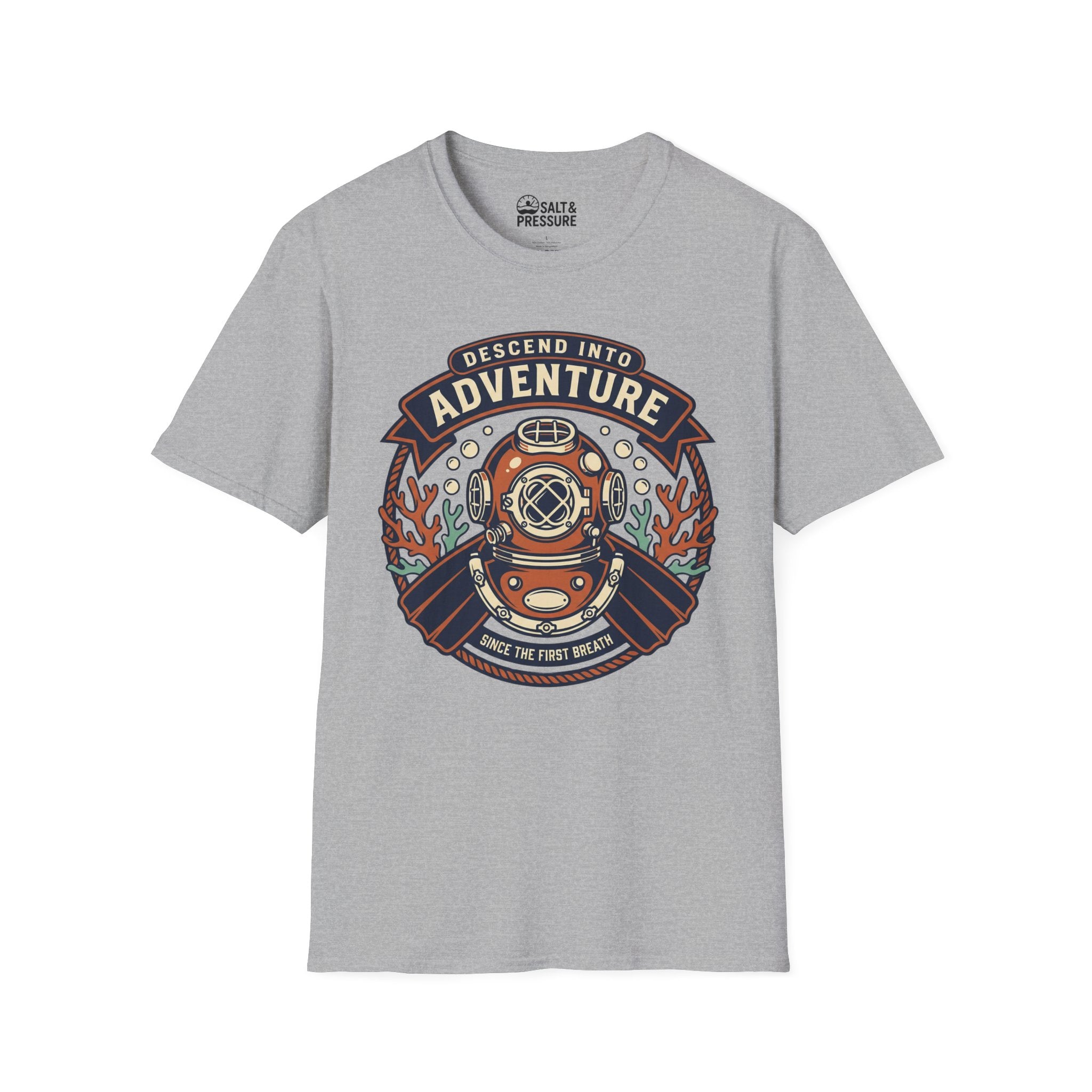 Descend Into Adventure Unisex Softstyle T-Shirt