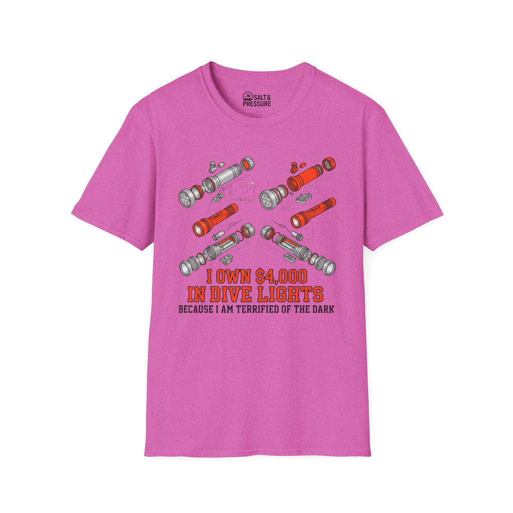 I own $4,000 In Dive Lights T-Shirt