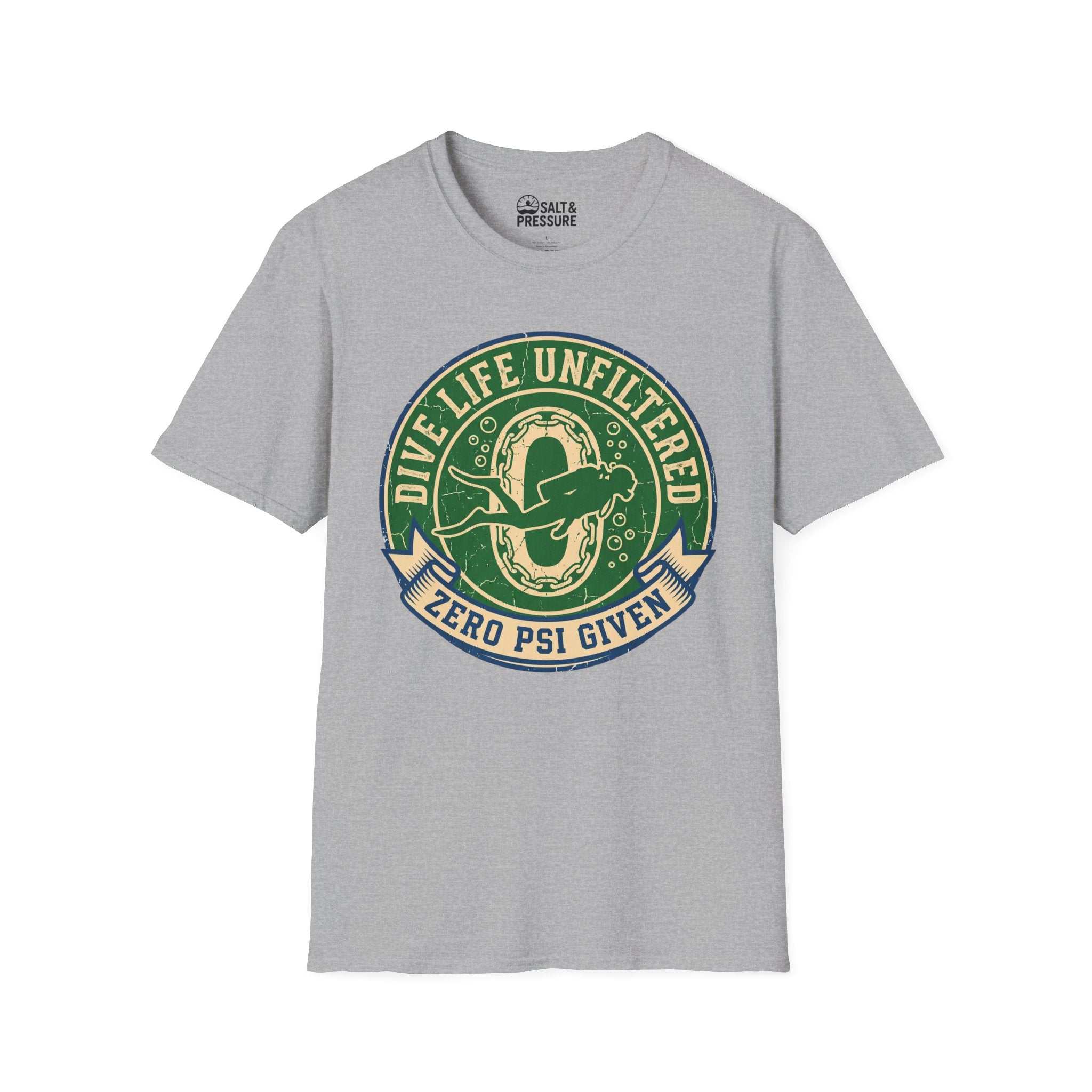 Dive Life Unfiltered Zero PSI Given T-Shirt