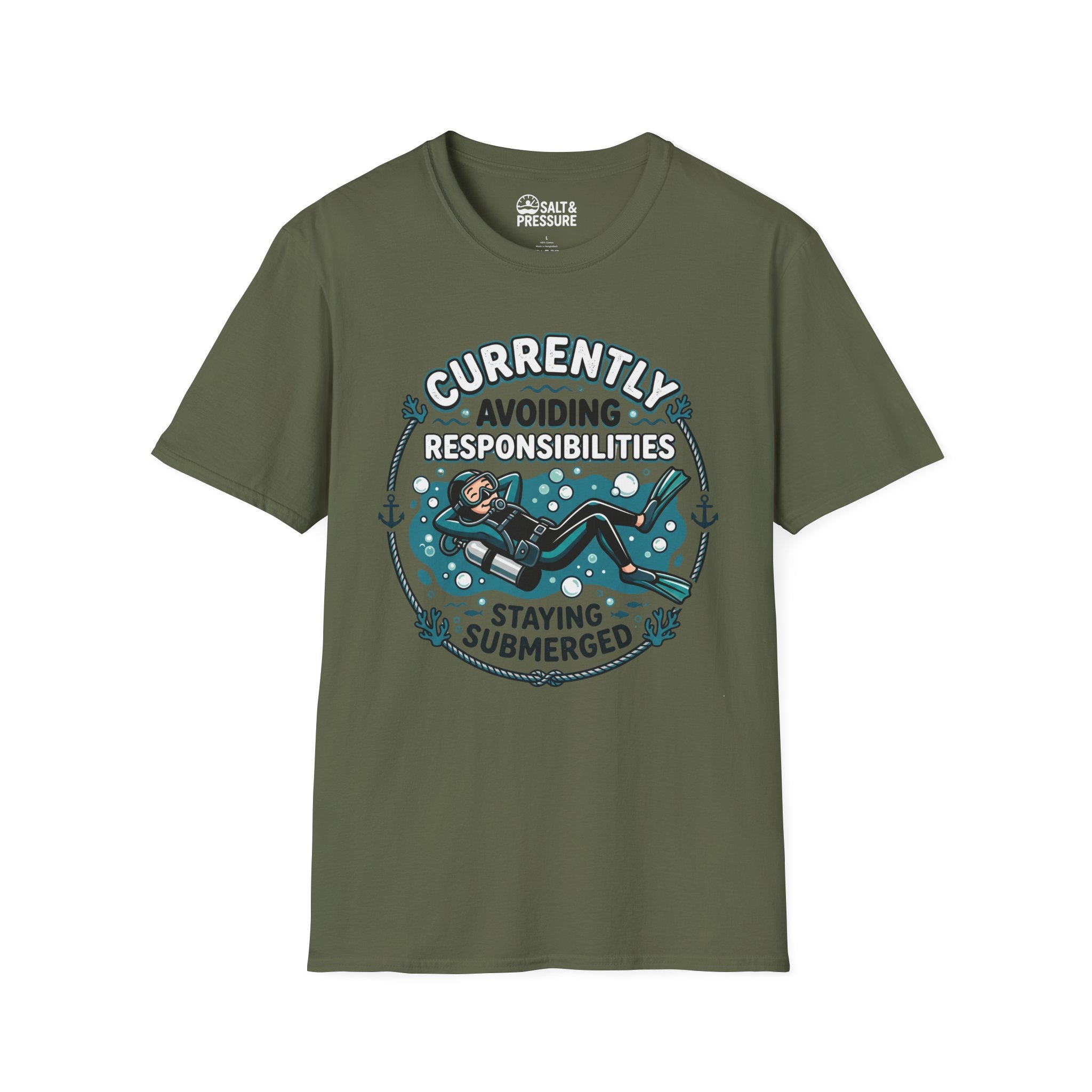 Currently Avoiding Responsibilities, Staying Submerged T-Shirt