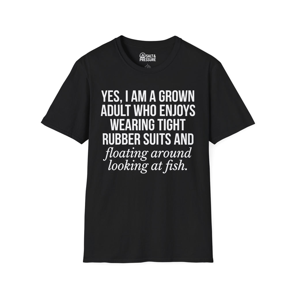 Grown Adult Who Enjoys Wearing Tight Rubber T-Shirt
