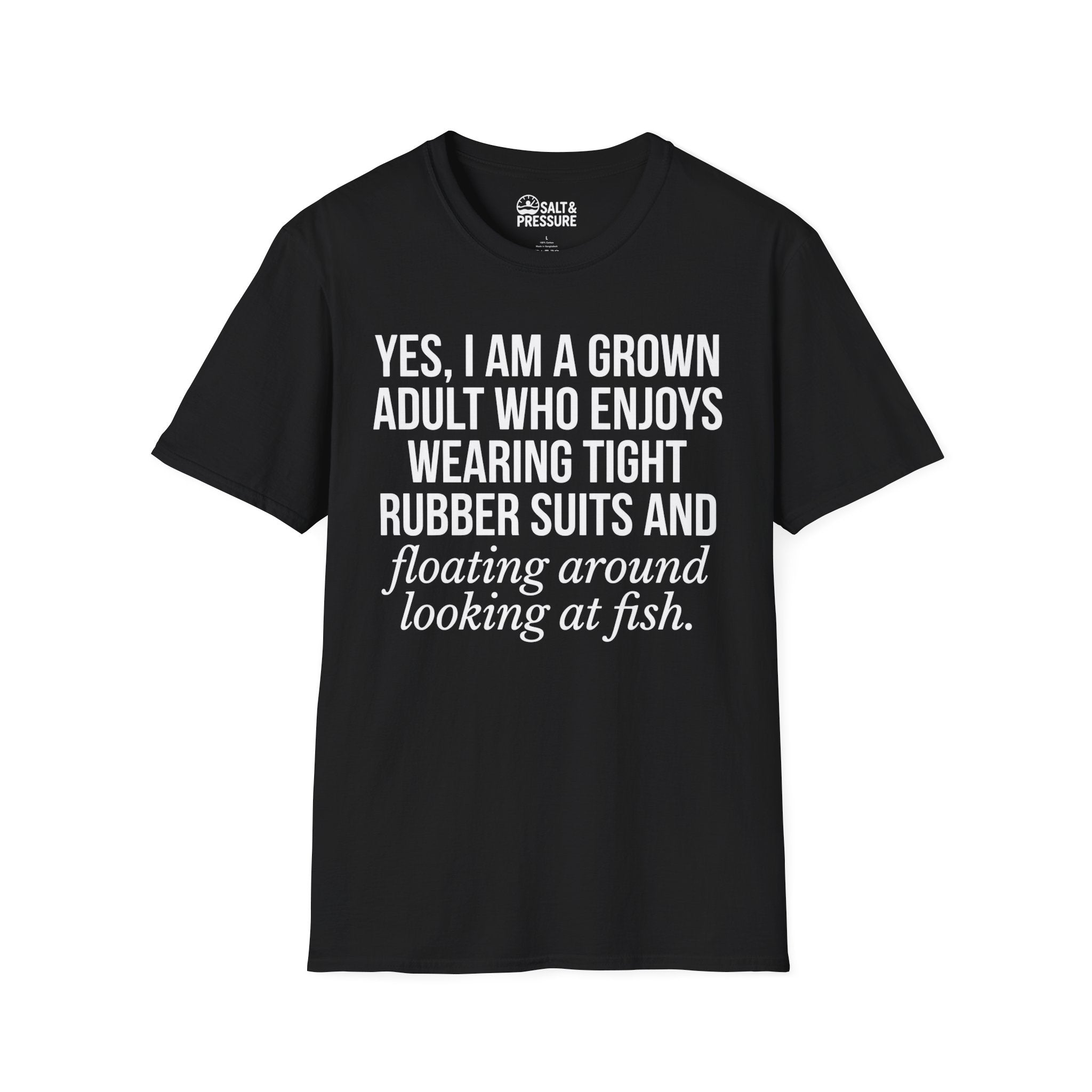 Grown Adult Who Enjoys Wearing Tight Rubber T-Shirt