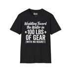Waddling Toward The Water in 100Ibs Of Gear T-Shirt