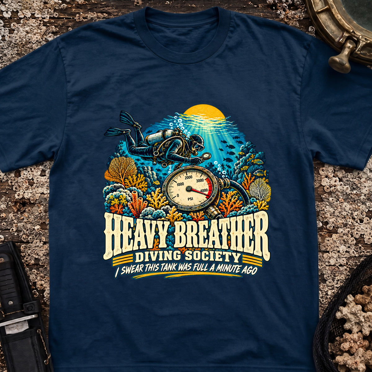 Heavy Breather Diving Society T-Shirt