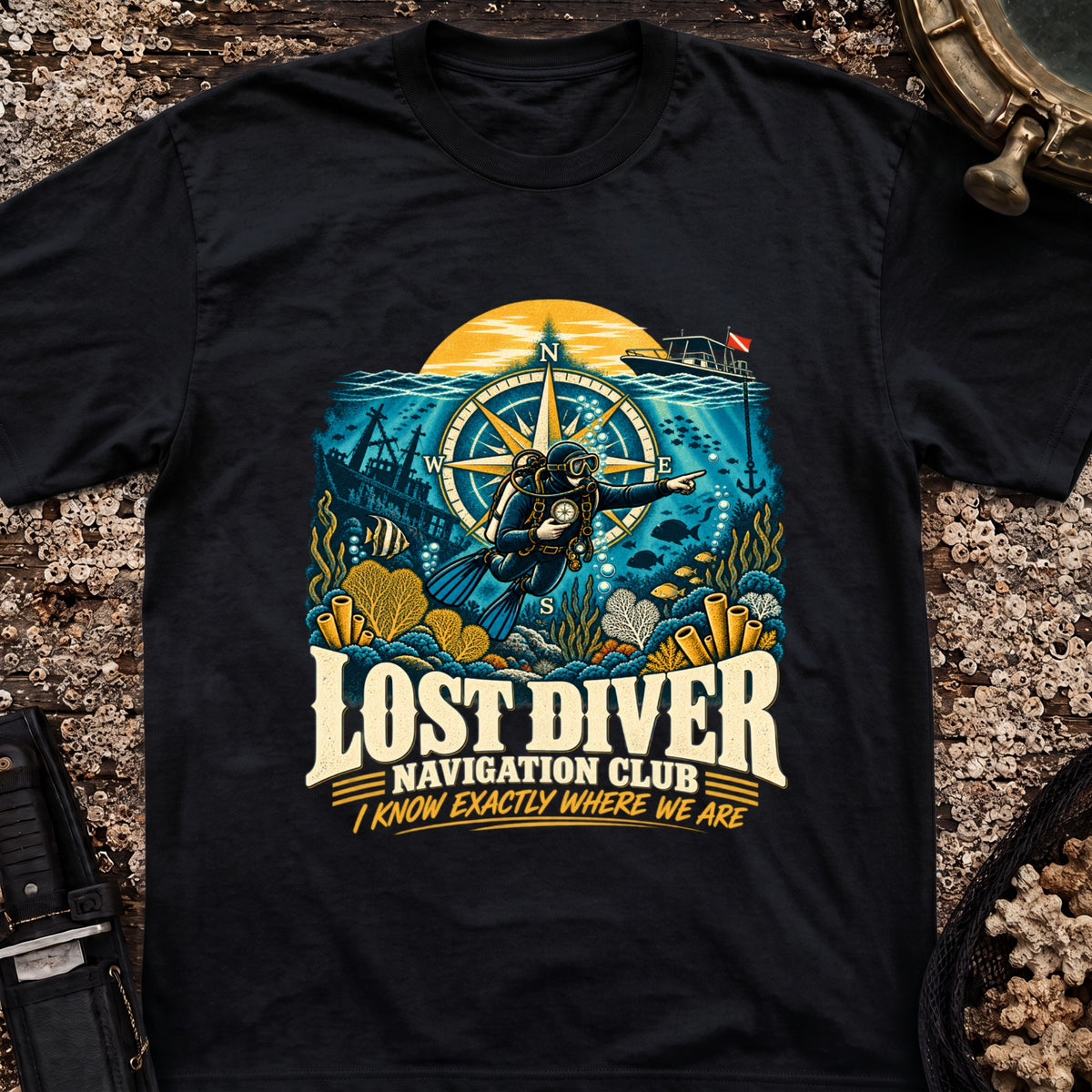 Lost Diver Navigation Club T-Shirt