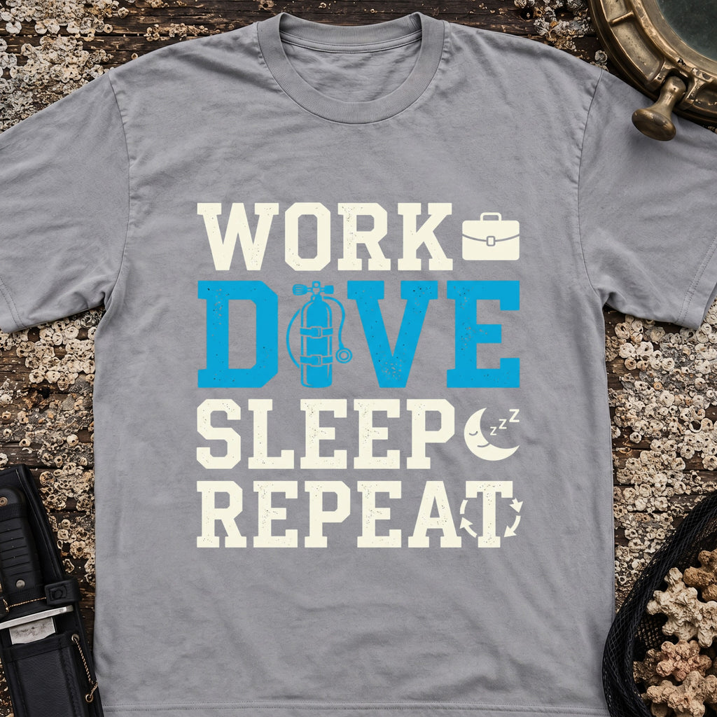 Work Dive Sleep Repeat T-Shirt