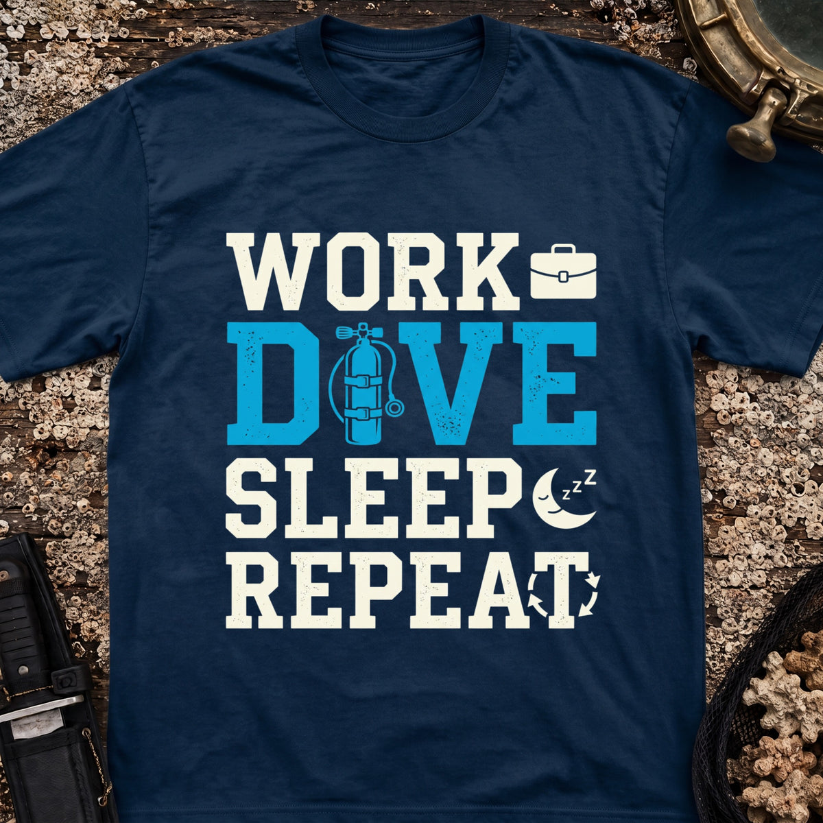 Work Dive Sleep Repeat T-Shirt
