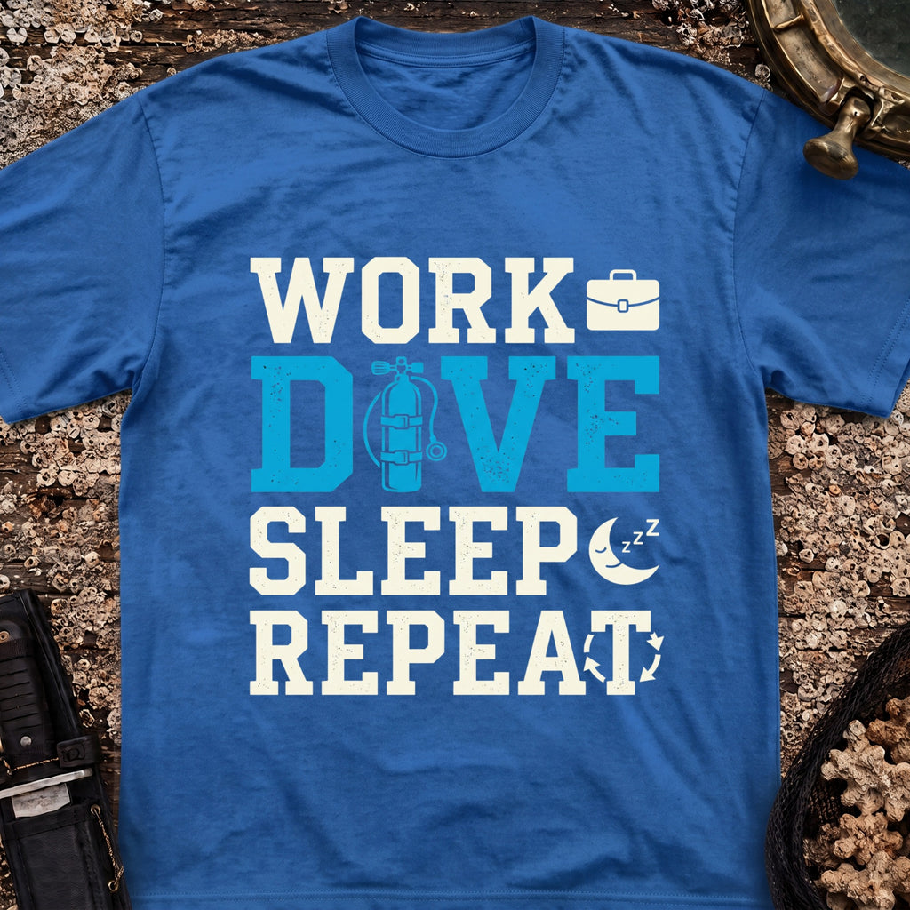 Work Dive Sleep Repeat T-Shirt