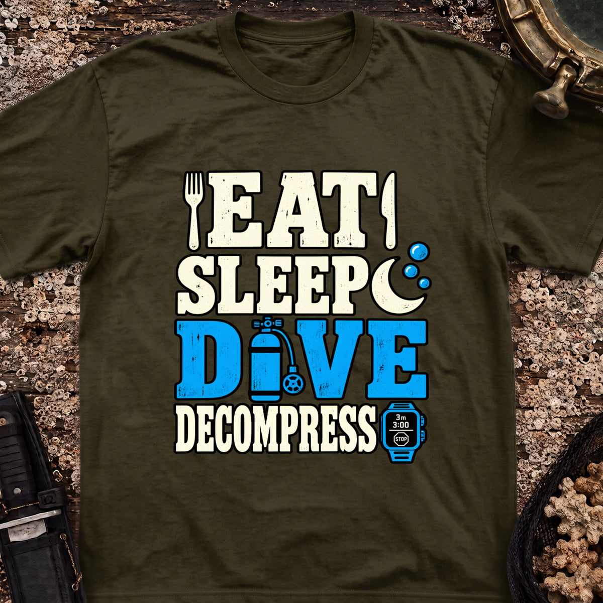 Eat Sleep Dive Decompress T-Shirt