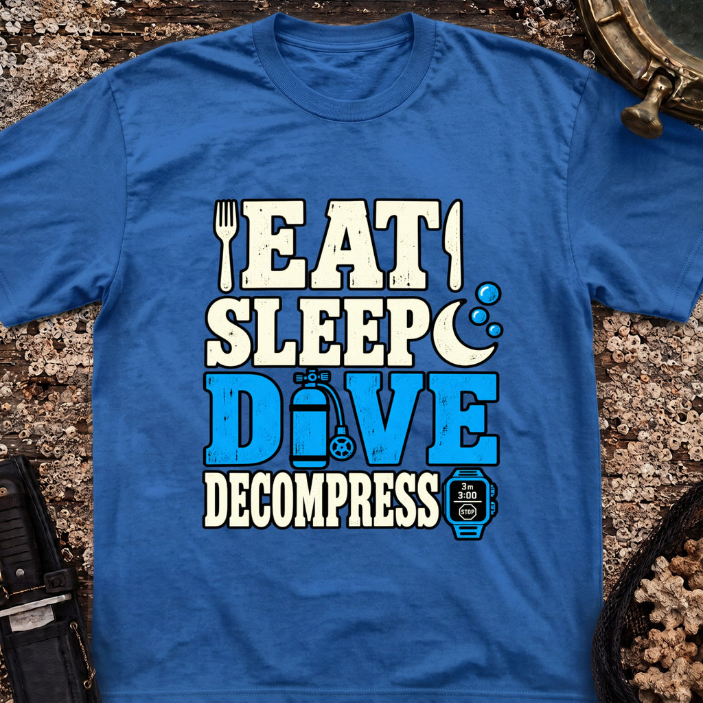 Eat Sleep Dive Decompress T-Shirt