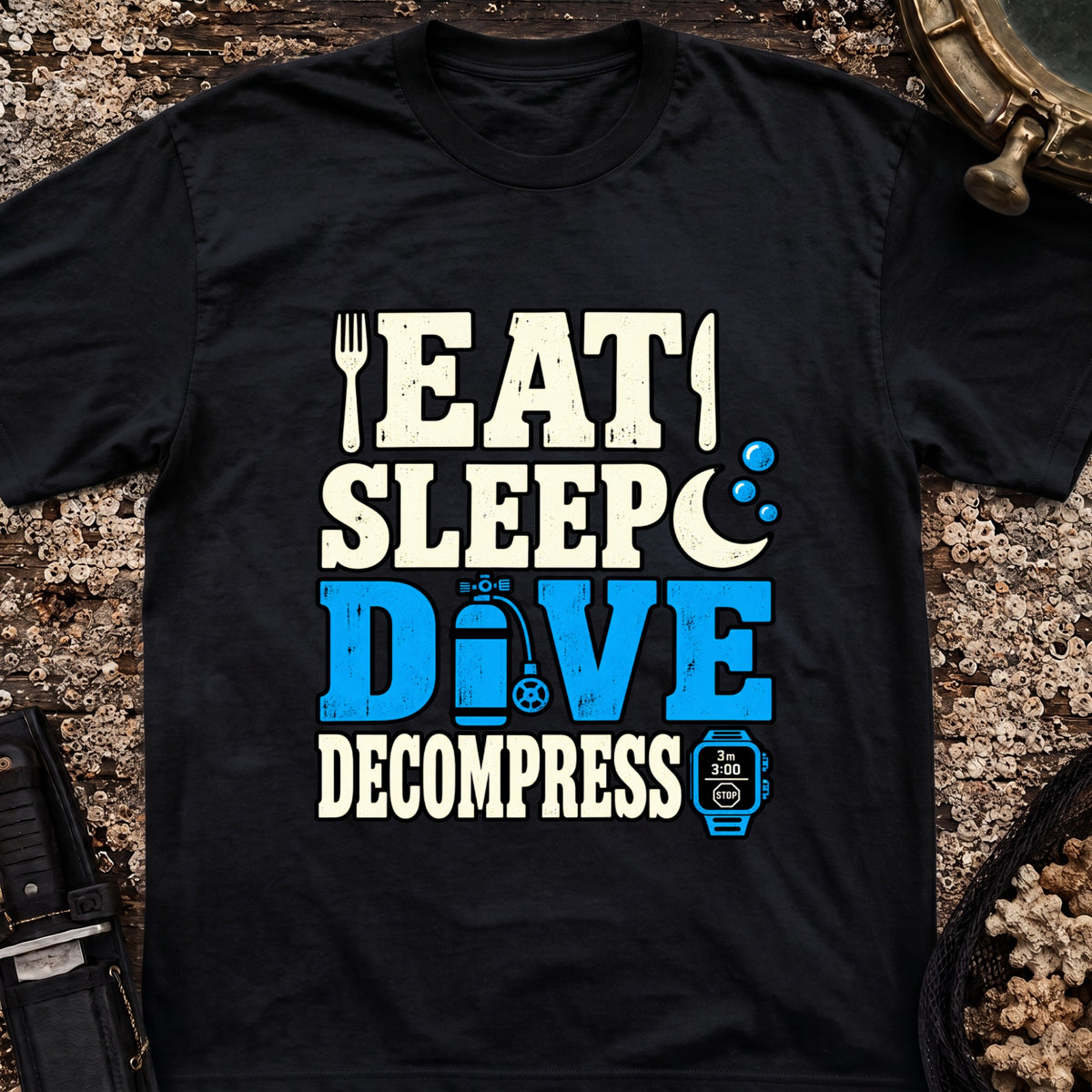 Eat Sleep Dive Decompress T-Shirt