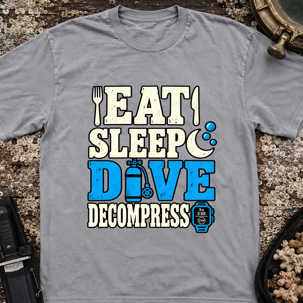 Eat Sleep Dive Decompress T-Shirt