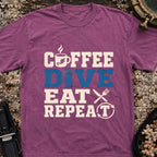 Coffee Dive Eat Repeat T-Shirt