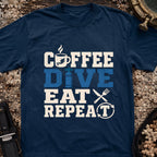 Coffee Dive Eat Repeat T-Shirt