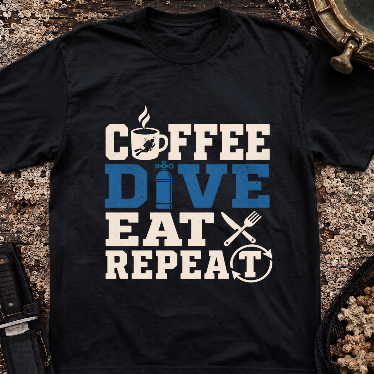 Coffee Dive Eat Repeat T-Shirt