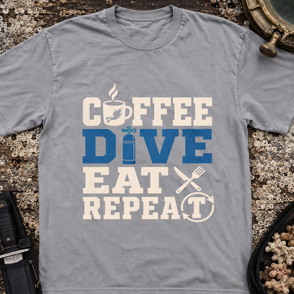 Coffee Dive Eat Repeat T-Shirt
