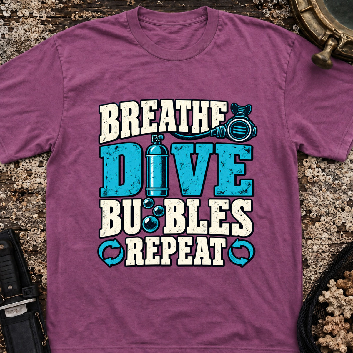 Breath Dive Bubbles Repeat T-Shirt