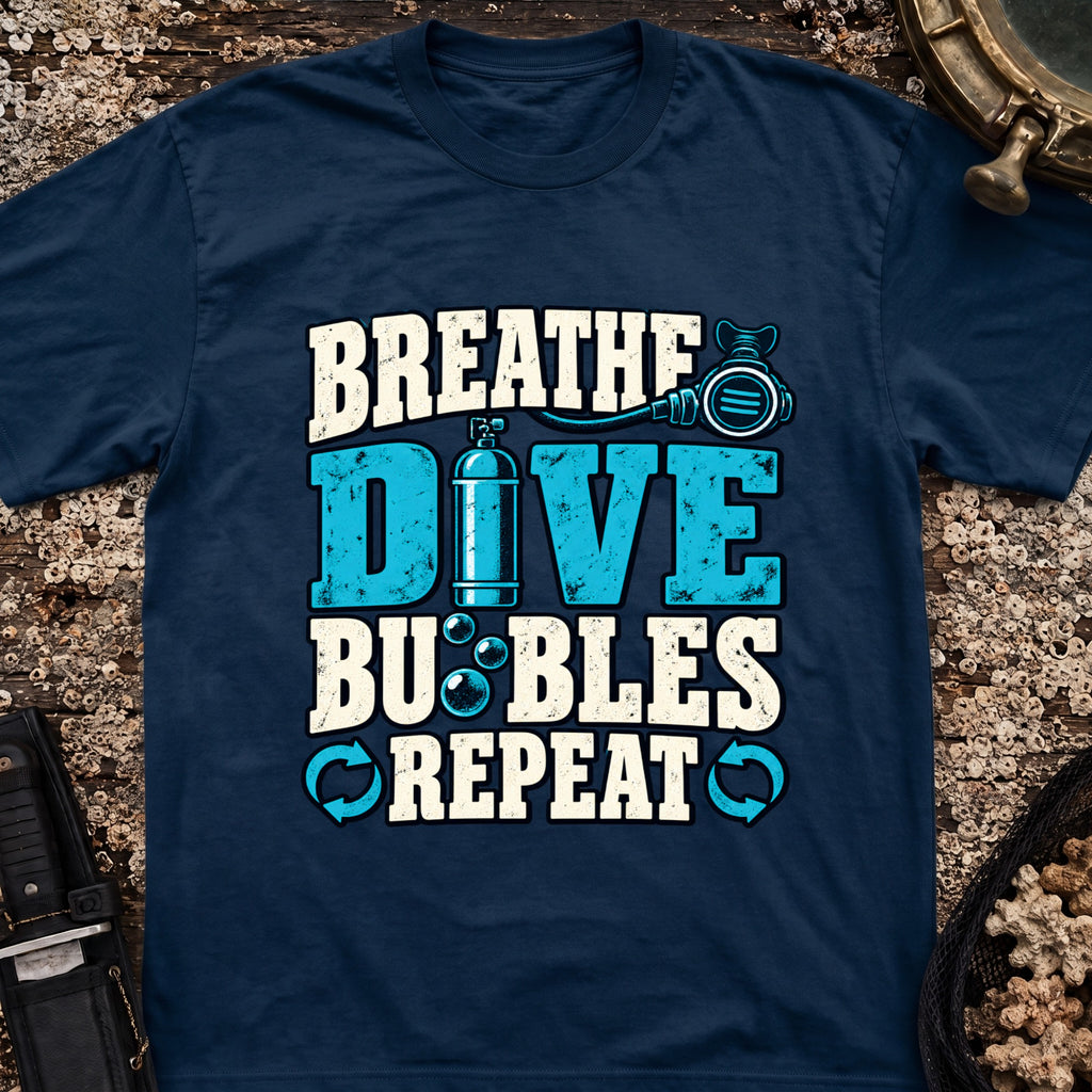 Breath Dive Bubbles Repeat T-Shirt