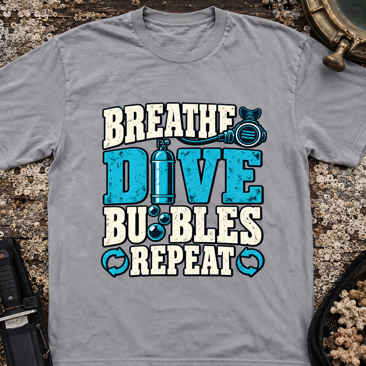 Breath Dive Bubbles Repeat T-Shirt