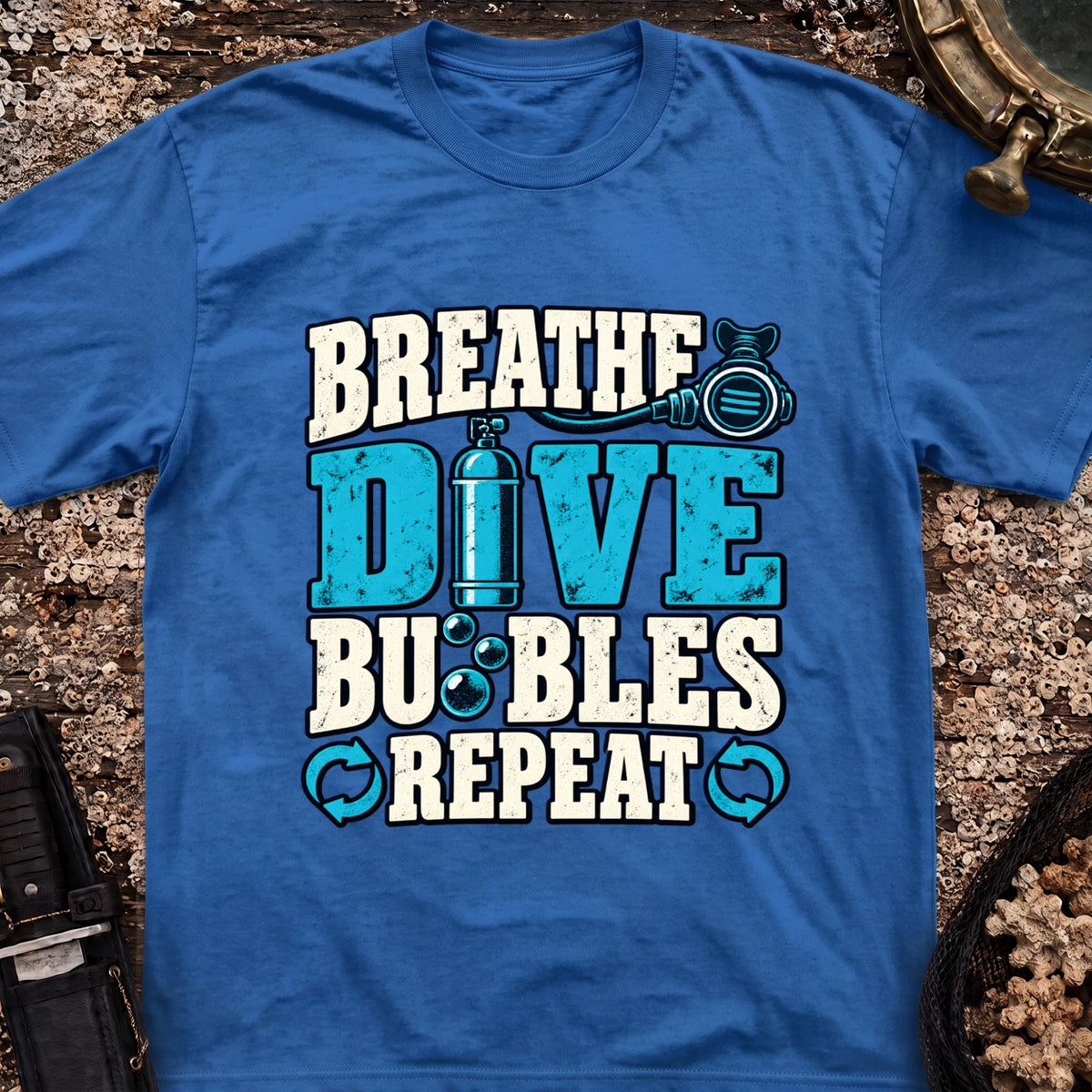Breath Dive Bubbles Repeat T-Shirt