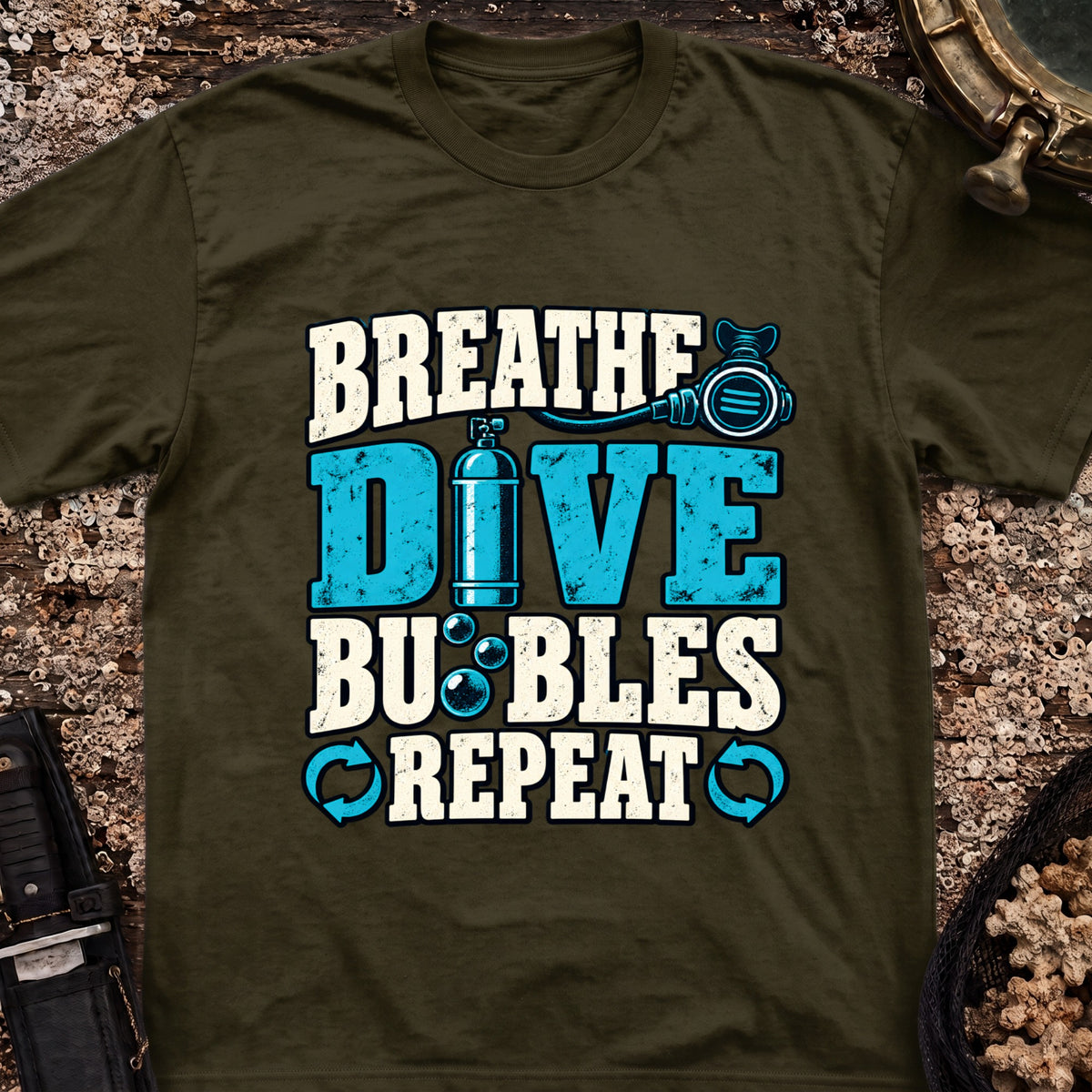 Breath Dive Bubbles Repeat T-Shirt