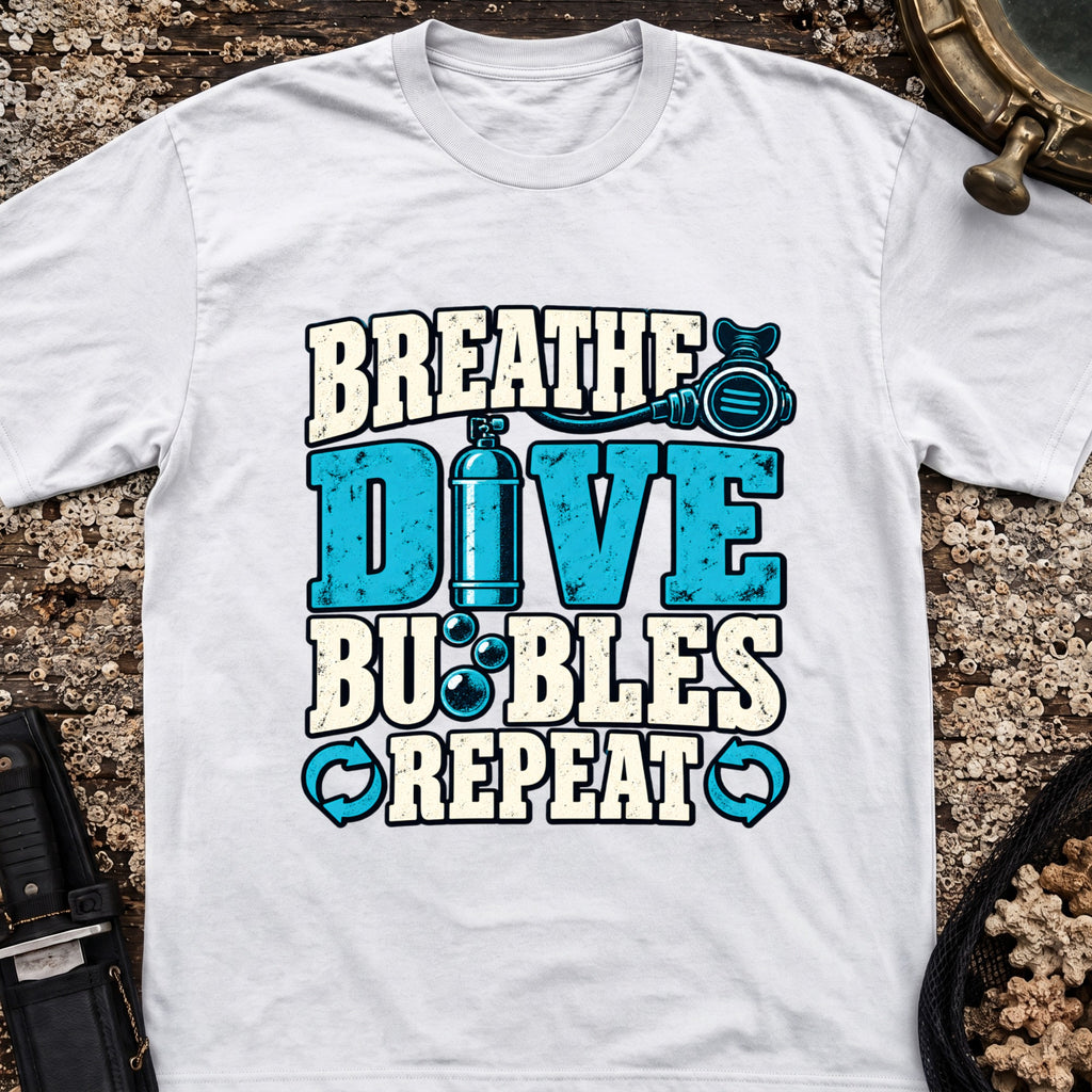 Breath Dive Bubbles Repeat T-Shirt
