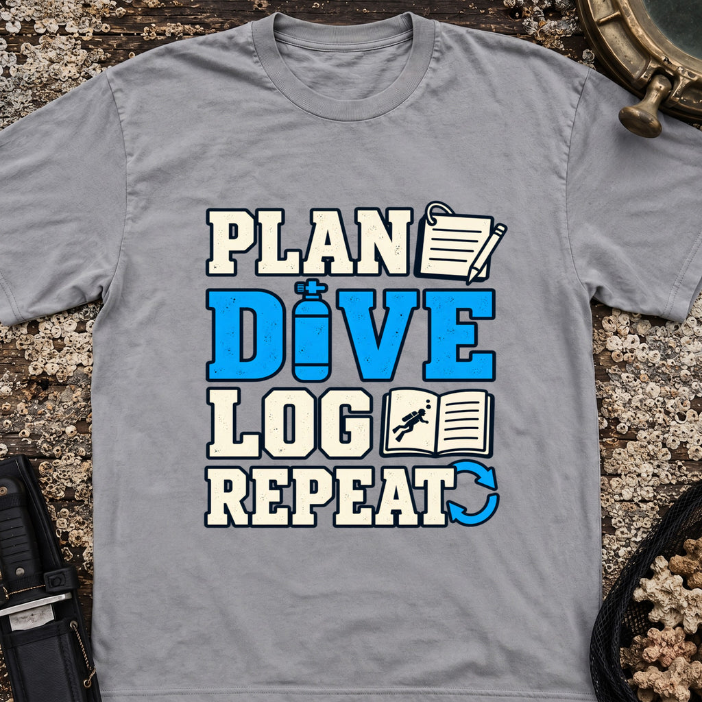 Plan Dive Log Repat T-Shirt
