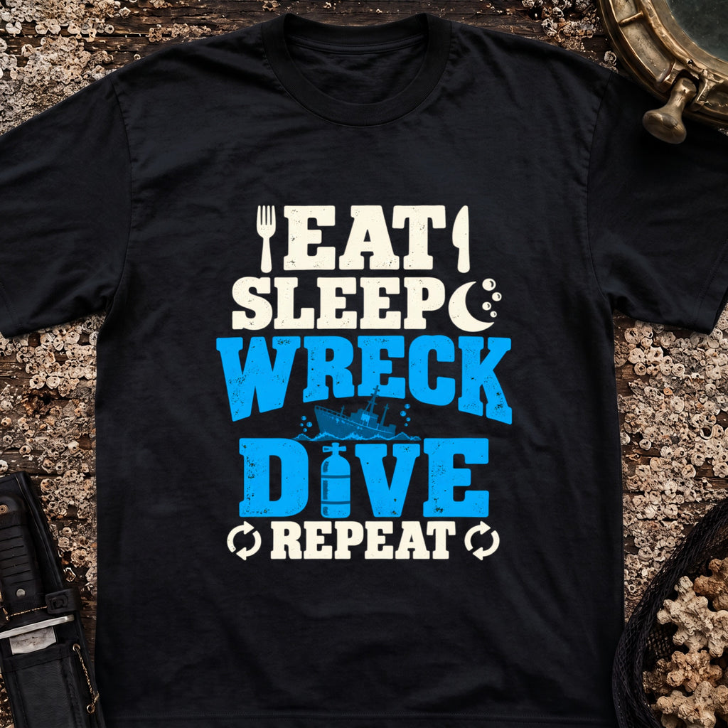 Eat Sleep Wreck Dive Repeat T-Shirt