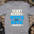 Eat Sleep Wreck Dive Repeat T-Shirt