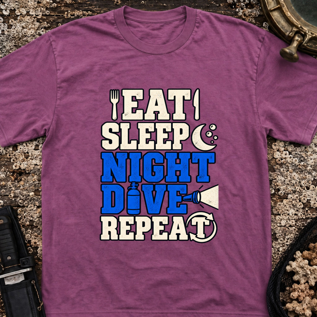 Eat Sleep Night Dive Repeat T-Shirt