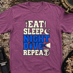 Eat Sleep Night Dive Repeat T-Shirt