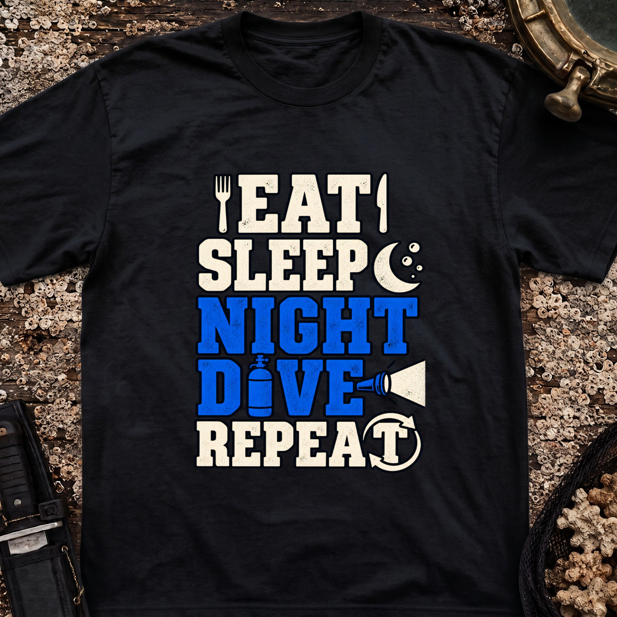 Eat Sleep Night Dive Repeat T-Shirt