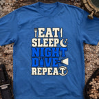 Eat Sleep Night Dive Repeat T-Shirt