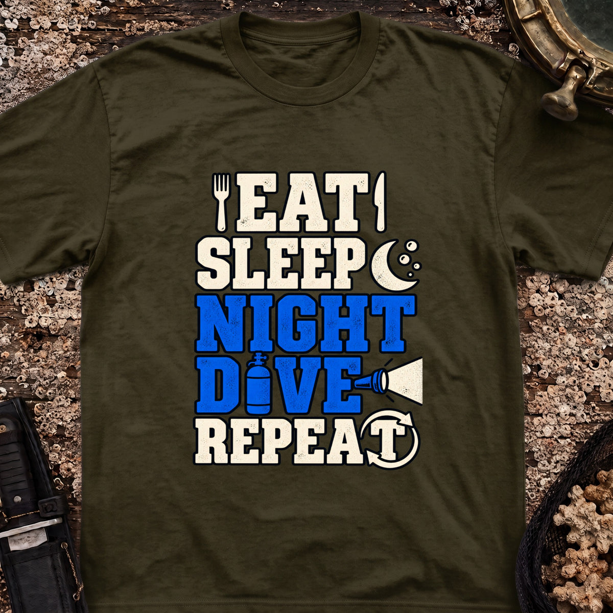 Eat Sleep Night Dive Repeat T-Shirt