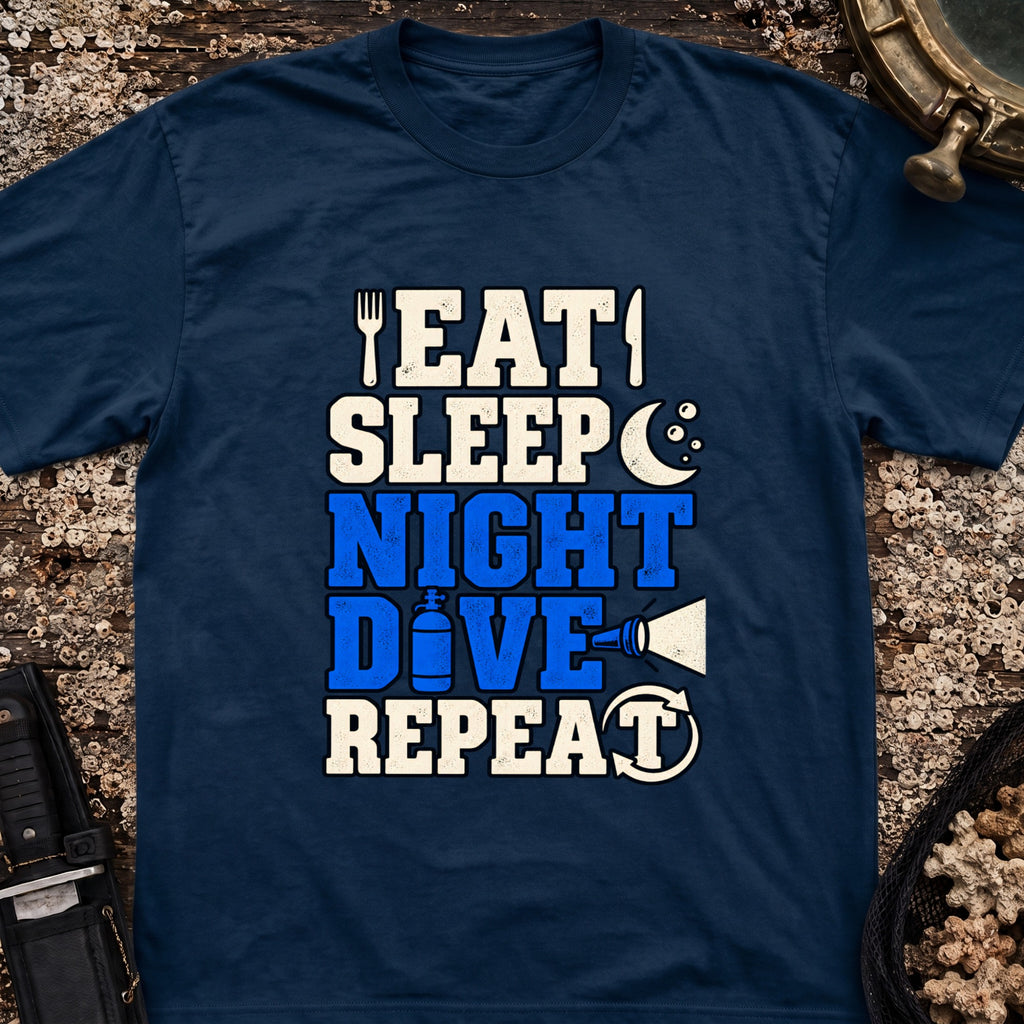 Eat Sleep Night Dive Repeat T-Shirt