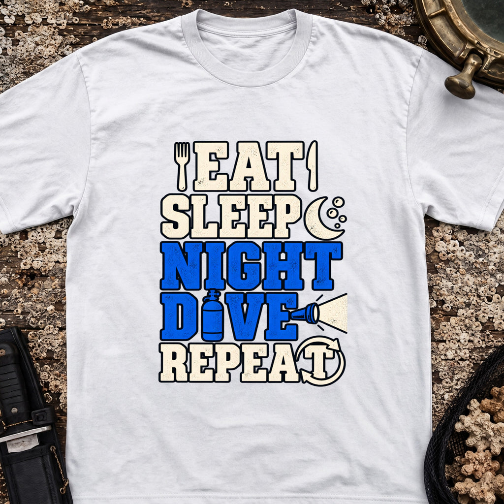 Eat Sleep Night Dive Repeat T-Shirt
