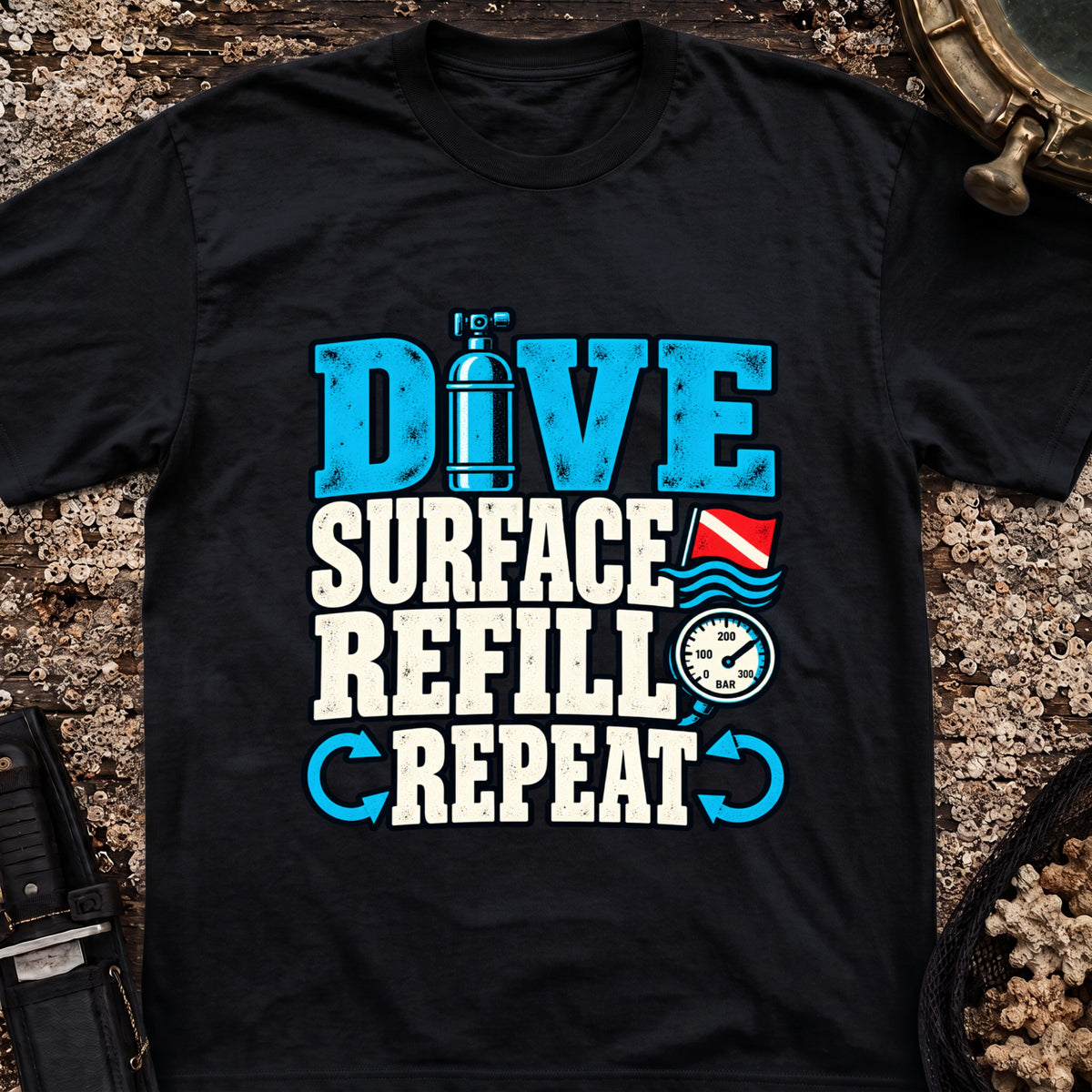 Dive Surface Refill Repeat T-Shirt