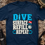Dive Surface Refill Repeat T-Shirt