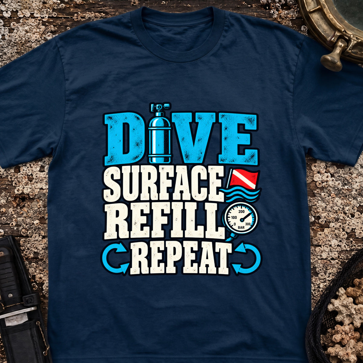 Dive Surface Refill Repeat T-Shirt