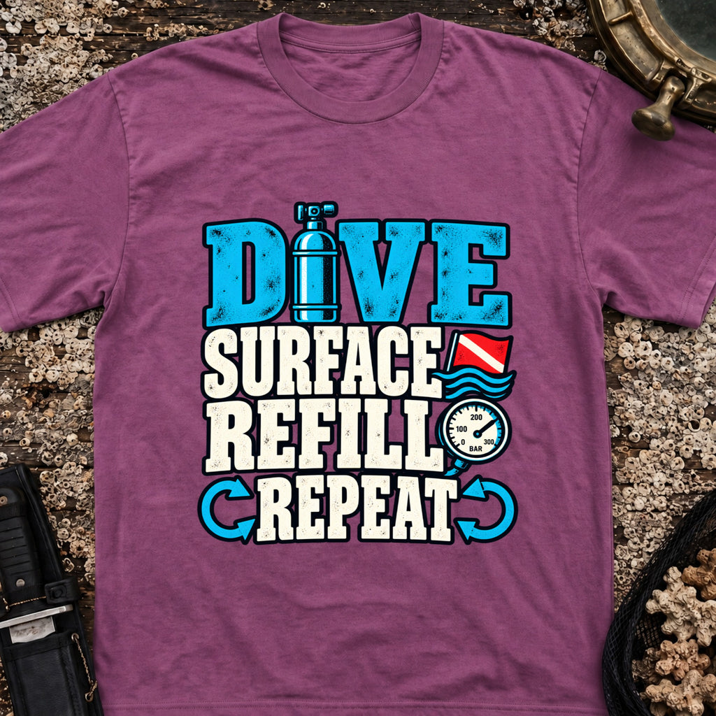 Dive Surface Refill Repeat T-Shirt