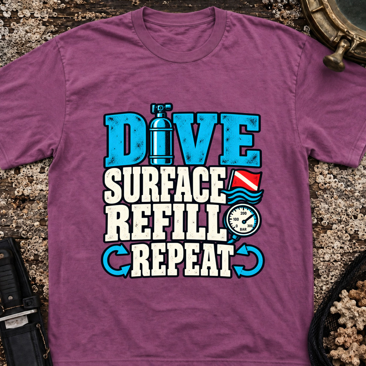 Dive Surface Refill Repeat T-Shirt