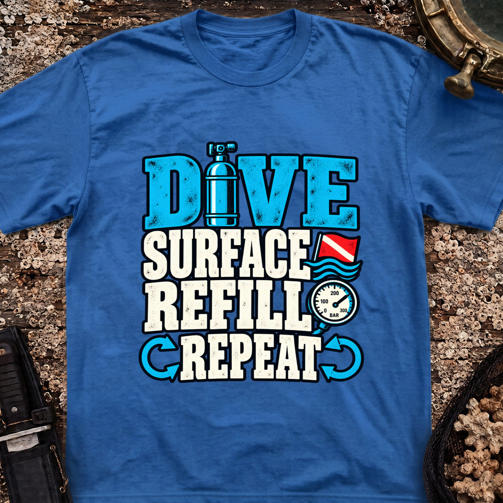 Dive Surface Refill Repeat T-Shirt