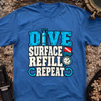Dive Surface Refill Repeat T-Shirt