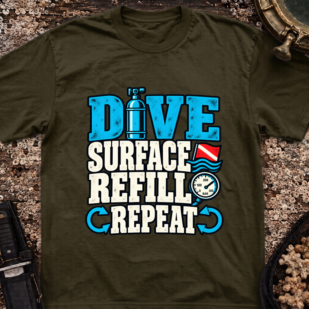Dive Surface Refill Repeat T-Shirt