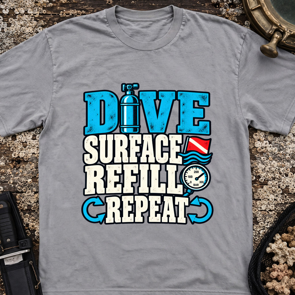Dive Surface Refill Repeat T-Shirt